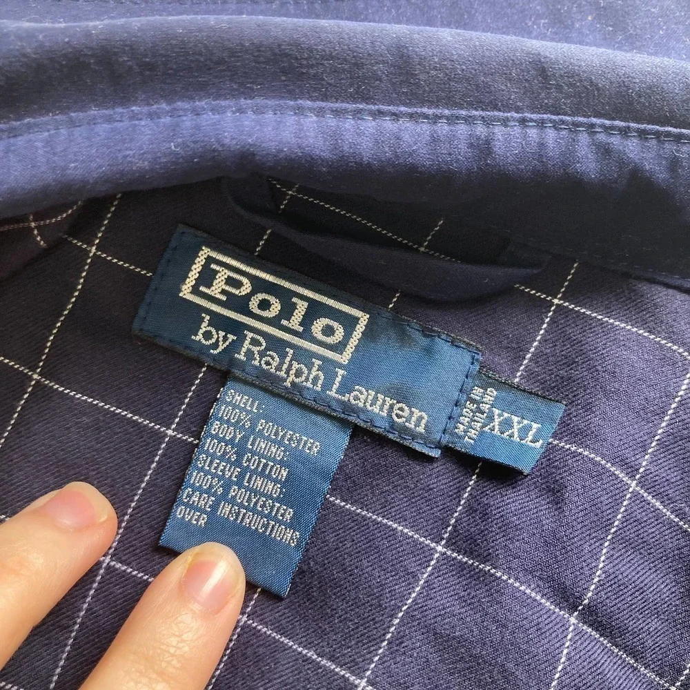 Polo Ralph Lauren zip bomber jacket blue
